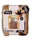 Star Wars Mandalorian The Child Grogu Silky Soft Throw Blanket 40X50 Nwt. Fixed Price $24.99.