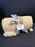 Better Homes & Gardens Faux Cashmere Throw 50X72 Cream Fringe Nwt. Fixed Price $16.99.
