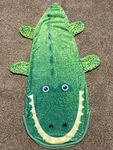 Kids Comfy Tails Sack Blanket, Alligator, Green, 55 In Clean. Fixed Price $12.00.