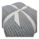Pottery Barn Waffle Weave Blanket Full Queen Chambray Blue Cotton New. Fixed Price $89.99.