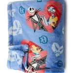 Nightmare Before Christmas Jack And Sally Valentines Fleece Oversized Blanket. Fixed Price $24.99.