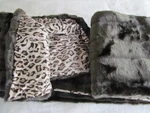 Adrienne Landau Faux Fur Throw Brown Animal Print 50X70 Inches New. Fixed Price $89.99.