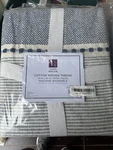 Lush Decor Herringbone Stripe Yarn Dyed Cotton Woven Tassel Blanket, 60" X 50.... Fixed Price $56.69.