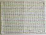 Vtg 1675 Pastel Green Blue Pink Yellow Plaid Baby Blanket Flannel Usa Check. Fixed Price $29.99.
