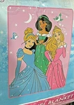 Disney's Princess Jasmine Cinderella Aurora Raschel Plush Blanket 60X80. Fixed Price $44.99.
