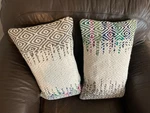 Pair Of Loloi Throw Wool Rustic Texture Pillows 14 22. Fixed Price $56.00.