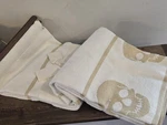 Magaschoni Skull Throw Blanket Halloween Luxury New 50X70. Fixed Price $49.00.