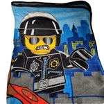 Lego Movie Emmet Throw Fleece Blanket & Figure Blue Twin Flat Sheet Great!. Fixed Price $18.97.