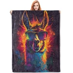 Colorful Llama Throw 50X60, Funky Animal Design Blankets For Room Hom.... Fixed Price $39.53.