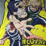 My Hero Academia Throw Blanket Izuku Bakugo Todoroki Yellow Anime Just Funky. Fixed Price $26.99.