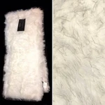 Tahari White Silver Tinsel Faux Fur Throw Blanket Soft Holiday Christmas Decor. Fixed Price $99.99.