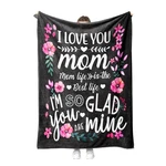 Battilo Mom Blanket Anniversary Birthday Gift Super Soft Flannel Black 50X60. Fixed Price $43.26.