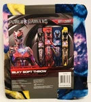 Saban Power Rangers Silky Soft Throw Blanket 40" X 50" New. Fixed Price $24.99.