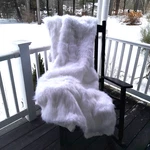 Horimote Home Luxury Faux Fur 60" 80" White Large Throw Blanket Decor Accent. Fixed Price $39.88.