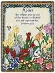Mother Proverbs 31:28 Tapestry Throw Blanket North American Made, 52X68". Fixed Price $55.00.