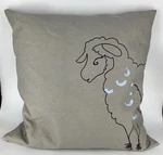 Ed Ellen Degeneres Throw Pillow Sheep Lamp Gray Black Blue. Fixed Price $42.74.