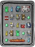 Minecraft "dungeon Mobs" Kids 46" X 60" THROW-W1955769604. Fixed Price $56.95.