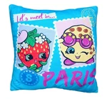 Shopkins Throw Pillow 11.5" X Let's Meet Paris Moose Toys Kids Bedding. Fixed Price $14.85.
