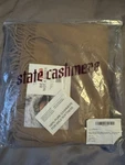 State Cashmere Throw Blanket With Decorative Fringe Ultra Soft Beige. Fixed Price $50.00.