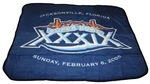 2005 Super Bowl Xxxix 39 Woven Jacquard Plush Throw Football (50"X60") Blanket. Fixed Price $18.00.