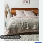 Anthropologie Amber Lewis King Linen Blanket Moss Ribbed Texture. Fixed Price $100.00.