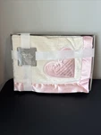 Girl Pink Baby Blanket Pavilion Royal Plush With Satin Trim 40 30. Fixed Price $25.00.