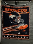 Vintage The Northwest Company Denver Broncos Acrylic Woven Throw Blanket 50X60IN. Fixed Price $50.00.
