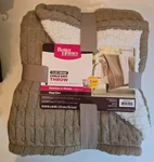 Better Homes & Garden Blanket Cable Knit Throw Soft Sherpa Reverse 50" X 60" Nwt. Fixed Price $34.99.
