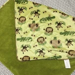 Little Bedding Nojo Jungle Lion Monkey Elephant Alligator Green Baby Blanket. Fixed Price $59.99.