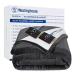 Westinghouse Heated Blanket Queen Size, Soft Flannel To Sherpa Electric Blank.... Fixed Price $147.13.