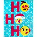 Emoji Ho Christmas Smiley Expression Plush 50 60 Throw Blanket. Fixed Price $18.88.