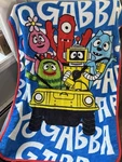 2011 Yo Gabba Plush Throw Blanket For Kids 42"X29. Fixed Price $22.00.