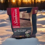 Sunbeam Microplush Gray Heated Blanket Twin 10-HEAT Settings, 10-HOUR Auto-off. Fixed Price $55.77.