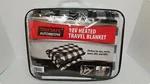 Treksafe Automotive 12V Heated Travel Blanket Black And White Checks, New. Fixed Price $17.99.