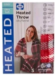 Sealy Buffalo Plaid Heated Electric Throw Blanket 50X62 Silky Flannel Settings. Fixed Price $47.99.
