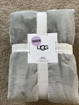 Ugg Novah Queen Fleece Blanket Seal Gray Grey Bedding Comforter Reversible. Fixed Price $123.49.
