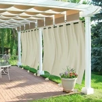 Best Ryb Home Extra Wide Outdoor Curtains Windproof, Blackout Waterproof Privacy. Fixed Price $101.73.