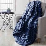 Modern Threads Luxury Solid Braided Faux Fur Reverse To Flannel Throw Blanket.... Fixed Price $60.93.