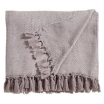 Pier 1 Gray Chevron Throw Blanket New Fringe 50X60 Woven Acrylic Gift Classic. Fixed Price $19.95.