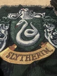Warner Bros Woven Tapestry Throw Blanket, 45 X 57 Harry Potter Slytherin Shield. Fixed Price $10.00.