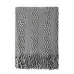 Bourina Greyish Throw Blanket 50X60 Inches Textured Solid Soft Sofa Cou.... Fixed Price $27.84.