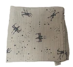 Pottery Barn Kids Star Wars Muslin Blanket Gray Organic Cotton X-wing Fighter. Fixed Price $14.00.