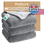 Bedsure Gentlesoft Sherpa Fleece King Blanket, Thick, Warm, Reversible. Fixed Price $69.49.