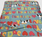 2006 Love (heart) My Big Dog St.bernard Soft Fleece Throw Blanket 50 X 68 Inch. Fixed Price $30.00.