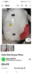 Hello Kitty Sherpa 15X20 Decorative Pillow - Adorable And Soft. Fixed Price $24.99.