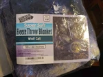 Dawhud Direct Fleece Throw Blanket, 50" X 60" Wolf Call. Fixed Price $19.99.
