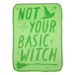 Wicked Not Your Basic Witch Plush Fleece Throw Blanket 46" X 60" Green. Fixed Price $29.97.