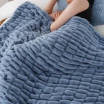 Faux Fur Blanket Soft Double Sided 60X80 Inches Bluish Grey Throw Battilo Large. Fixed Price $179.99.