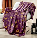 Halloween Mystical Constellation Plush Throw Blanket 50" X 60". Fixed Price $24.95.