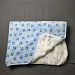 Just Born Blue White Paw Print Fleece Baby Blanket Lovey 30X40 Puppy Dog. Fixed Price $51.99.